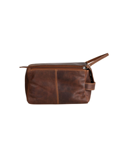 LEATHER TOILETRY BAG-SANDEL